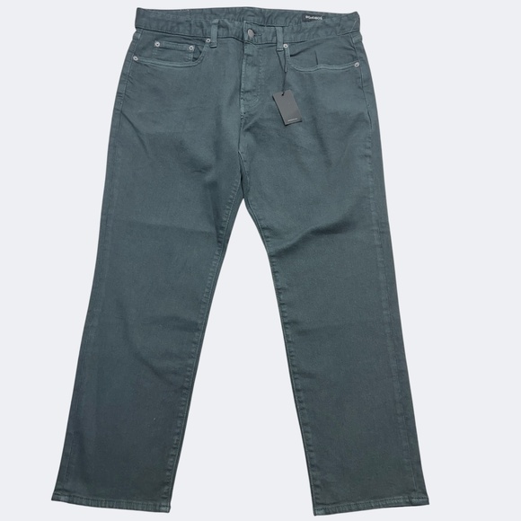 Bonobos Jeans Mens 35x28 Green/Gray Slim Fit Stretch Denim 5 Pocket NWT - Picture 1 of 10
